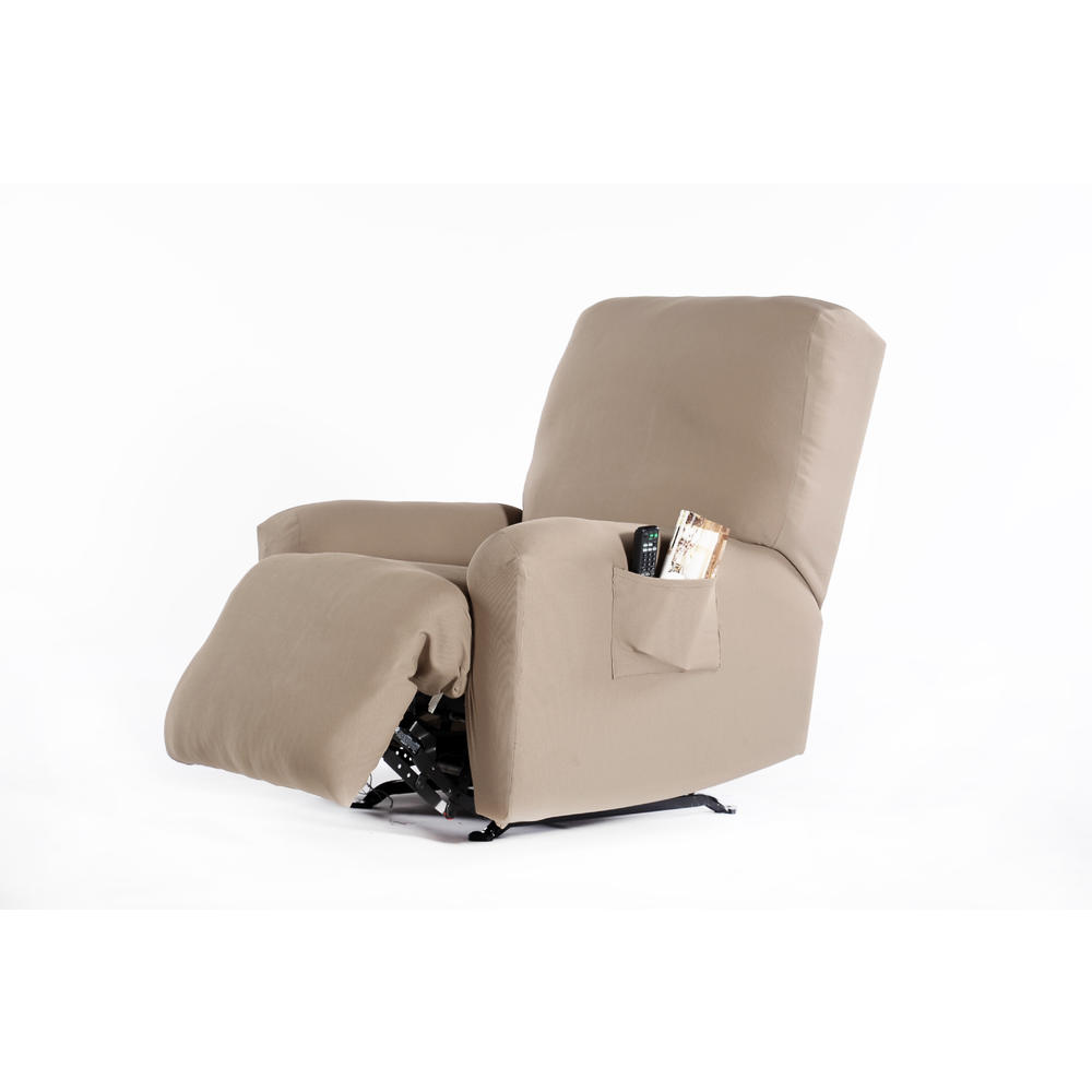 Stretch Waffle Recliner Slipcover
