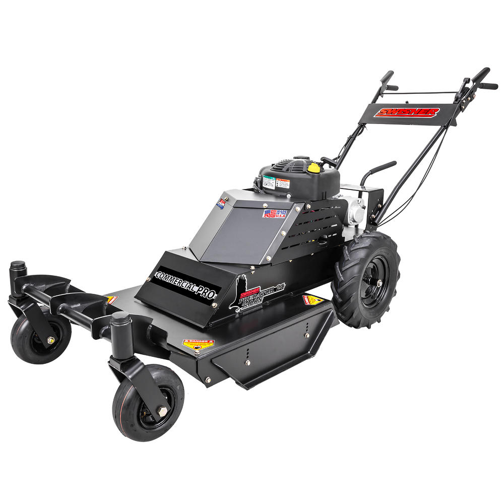 Swisher WBERC11524C Predator Talon Commercial Pro 11.5 HP 24" Walk Behind Rough Cut Trailcutter with Casters