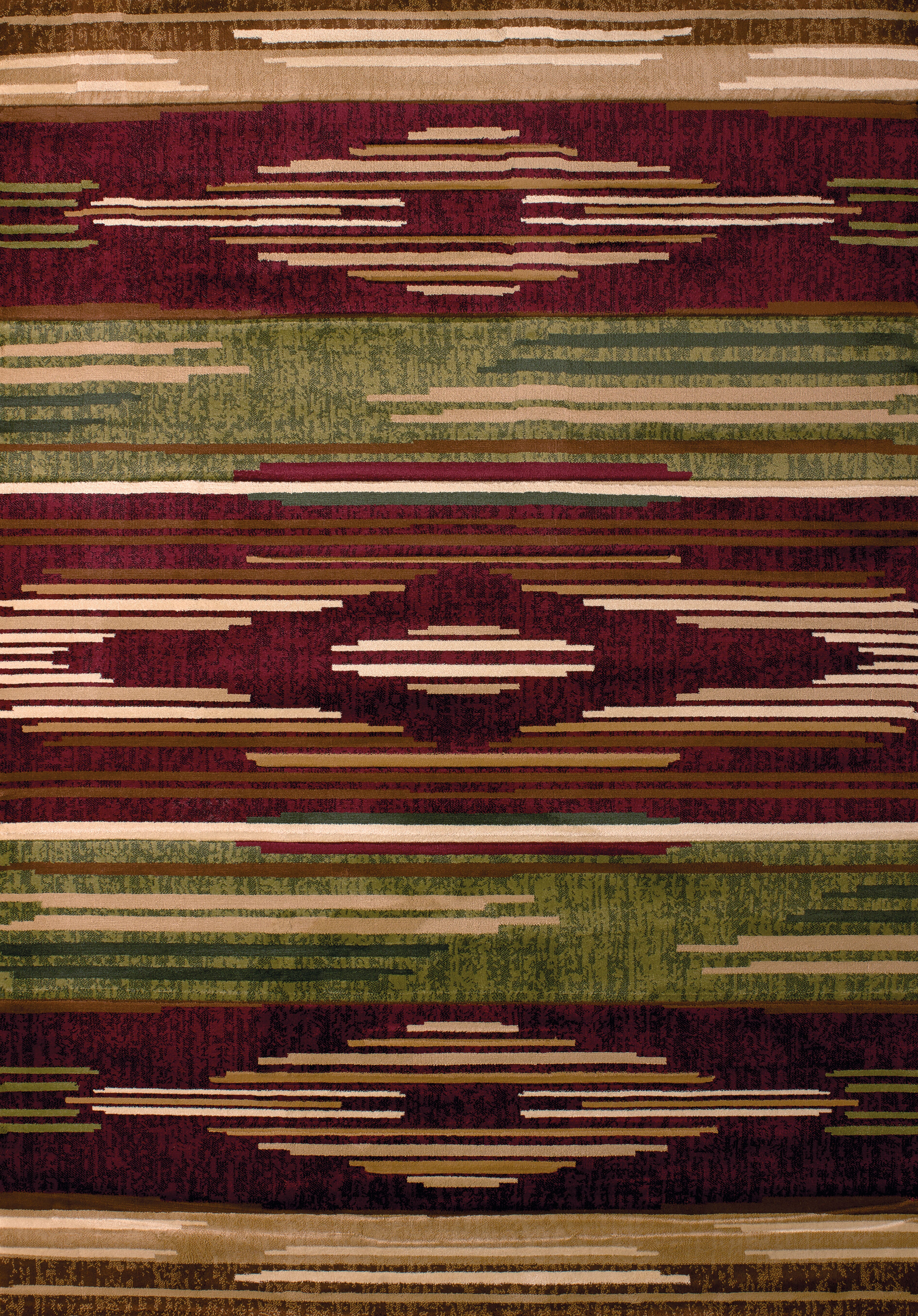 United Weavers of America Contours Native Chic Burgundy Area Rug