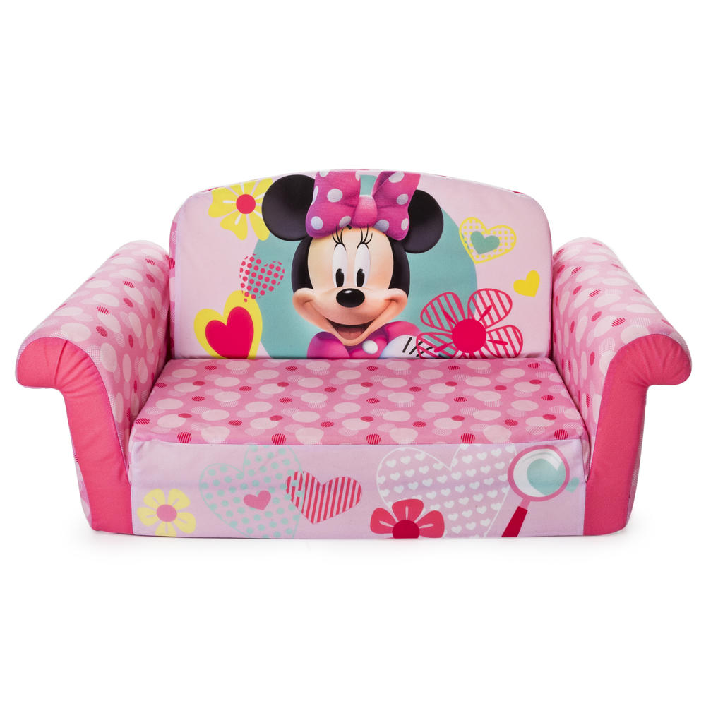 Children's 2 in 1 Flip Open Foam Sofa, Minnie Mouse, by Spin Master
