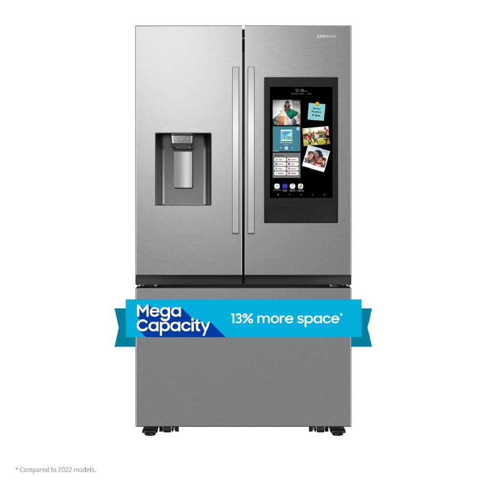 Samsung RF32CG5900SRAA 30 Cu. Ft. Mega Capacity 3 Door French Door Refrigerator With Family Hub In Stainless Steel