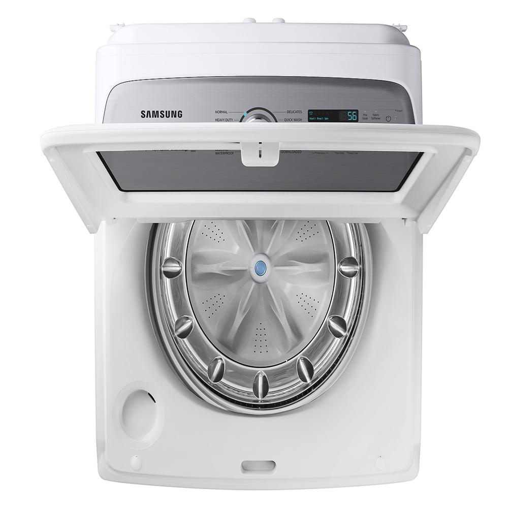 Samsung WA55CG7100AWUS 5.5 cu. ft. Extra-Large Capacity Smart Top Load Washer with Super Speed Wash in White