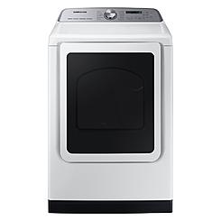 Samsung DVG55CG7100WA3 7.4 cu. ft. Smart Gas Dryer with Steam Sanitize+ in White