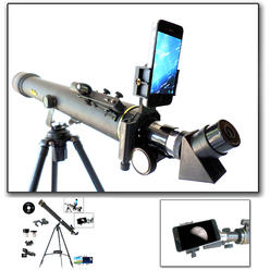 Galileo 800mm X 60mm Refractor Telescope w/Smartphone Adapter