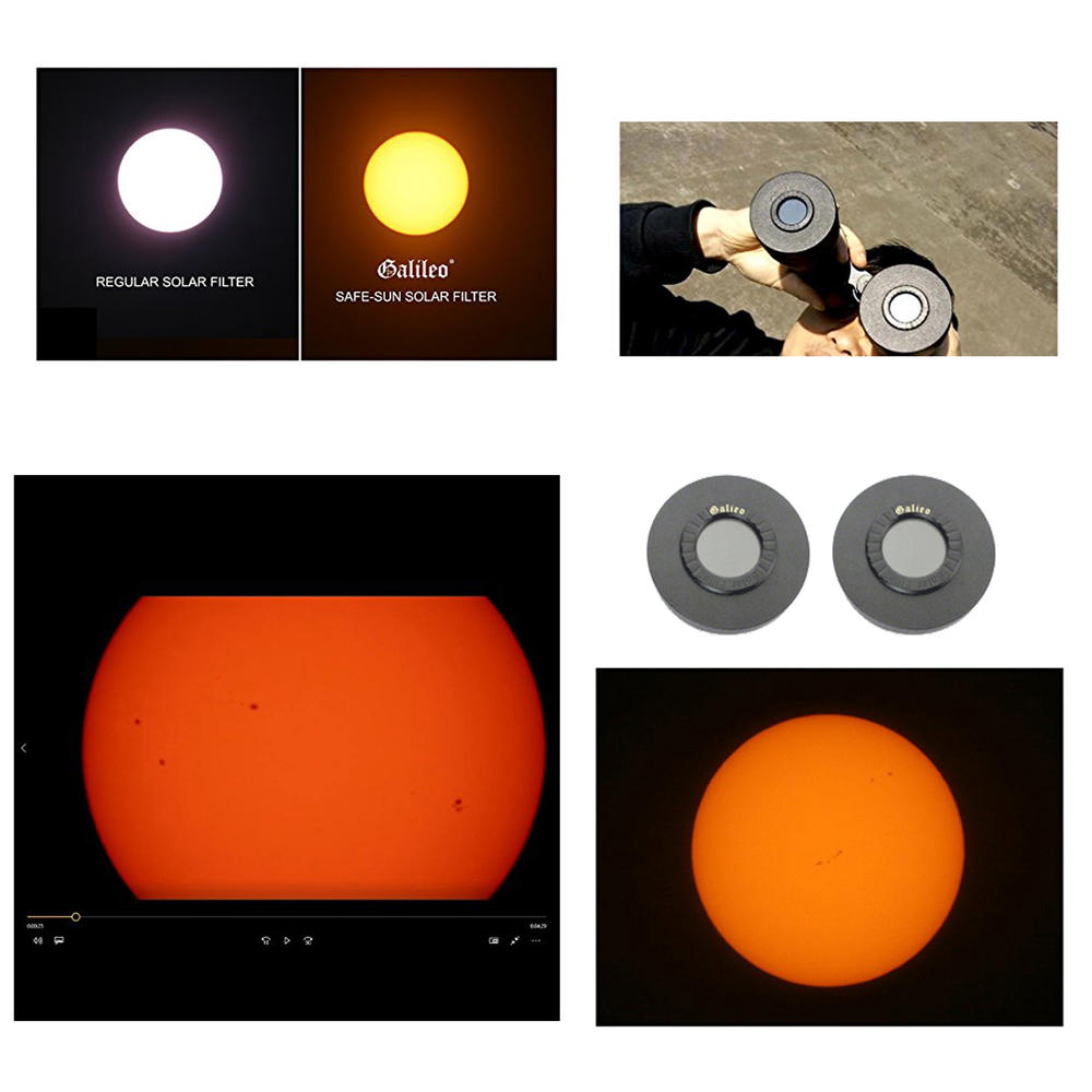 Galileo Solar Filter Caps for 60mm Binocular