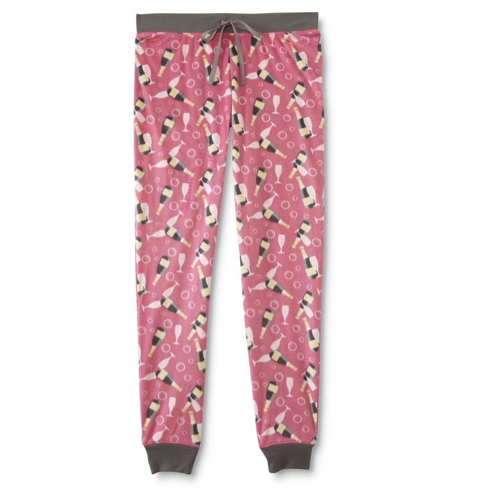 Joe Boxer Women's Fleece Pajama Pants - Champagne Bubbles