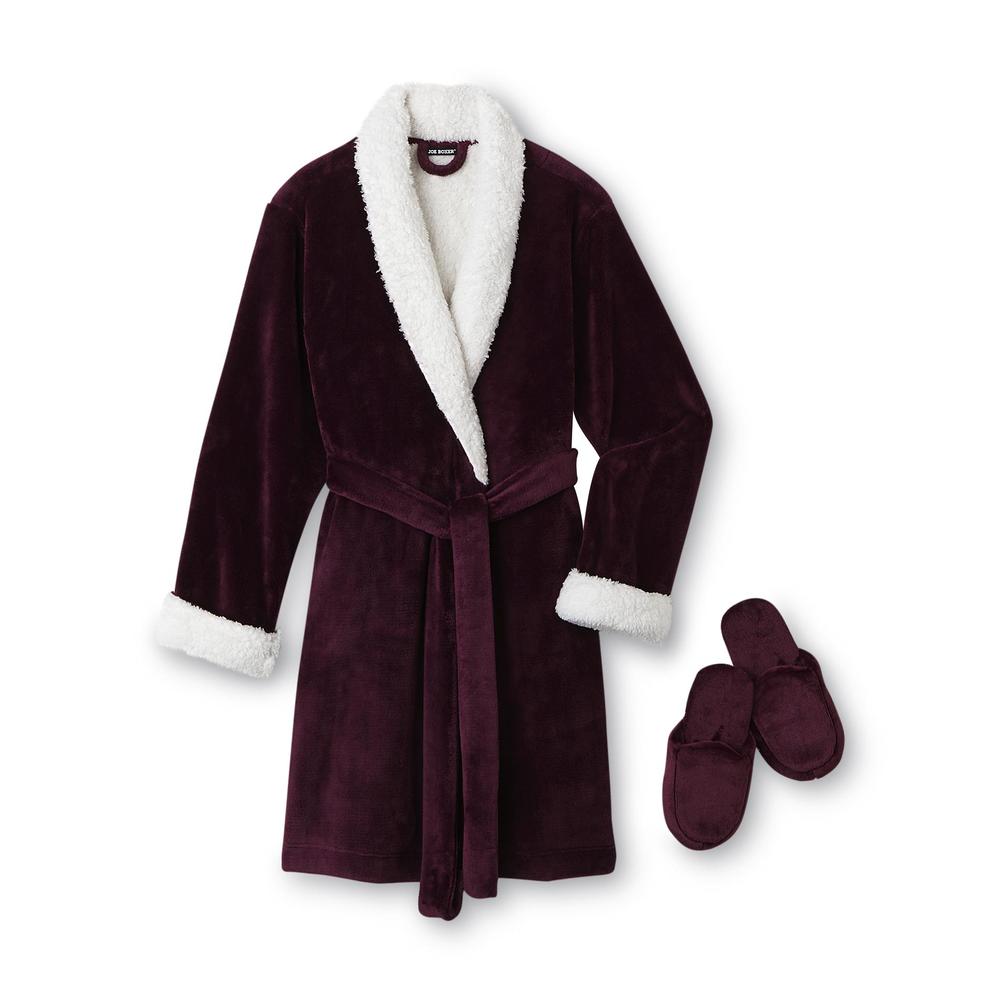 Covington Women's Plush Robe & Slippers