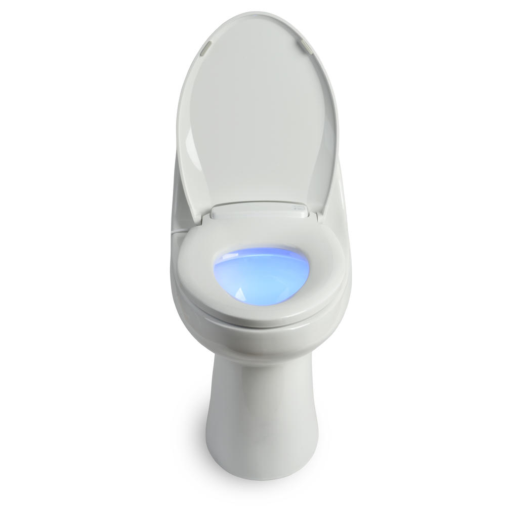 Brondell LumaWarm Heated Nightlight Toilet Seat-Elongated White
