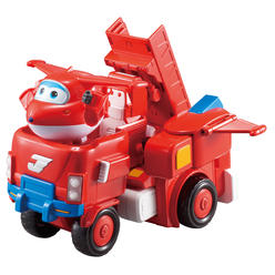 Super Wings 14" Transforming Jett's Super Robot Airplane | Action Figure | Ages 3-5 | Birthday Gift | Lights & Sounds