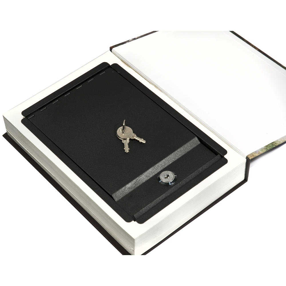 Barska Real Paper Book Lock Box with Key Lock