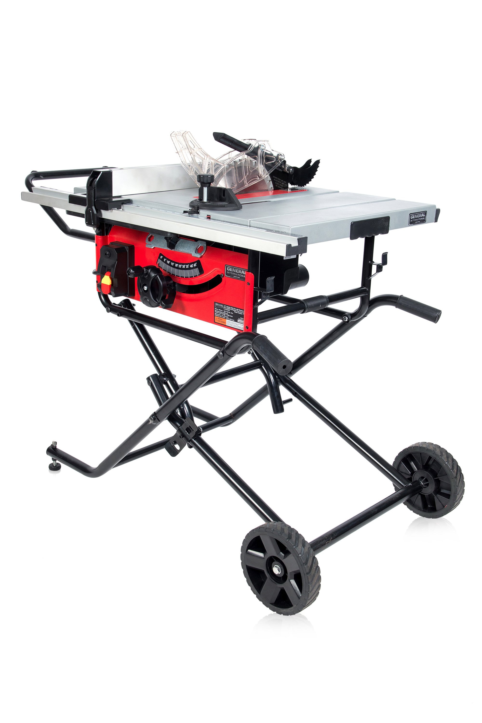 General International 10" Bench top & Portable Contractor table saw on