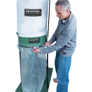 General International 2hp 15amp Lndustrial Dust Collector With 2