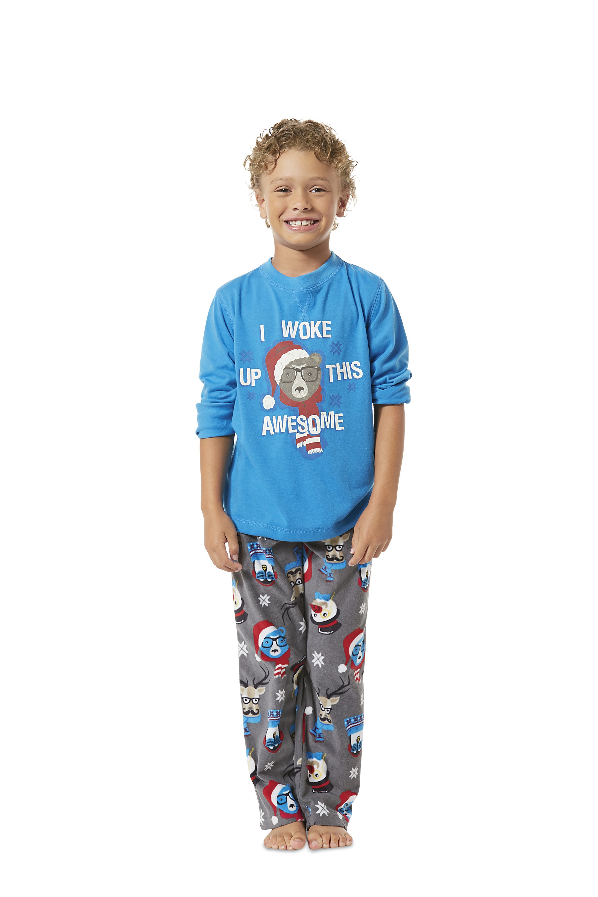 Joe Boxer Boys' 2-Pc. Fleece Pajama Set