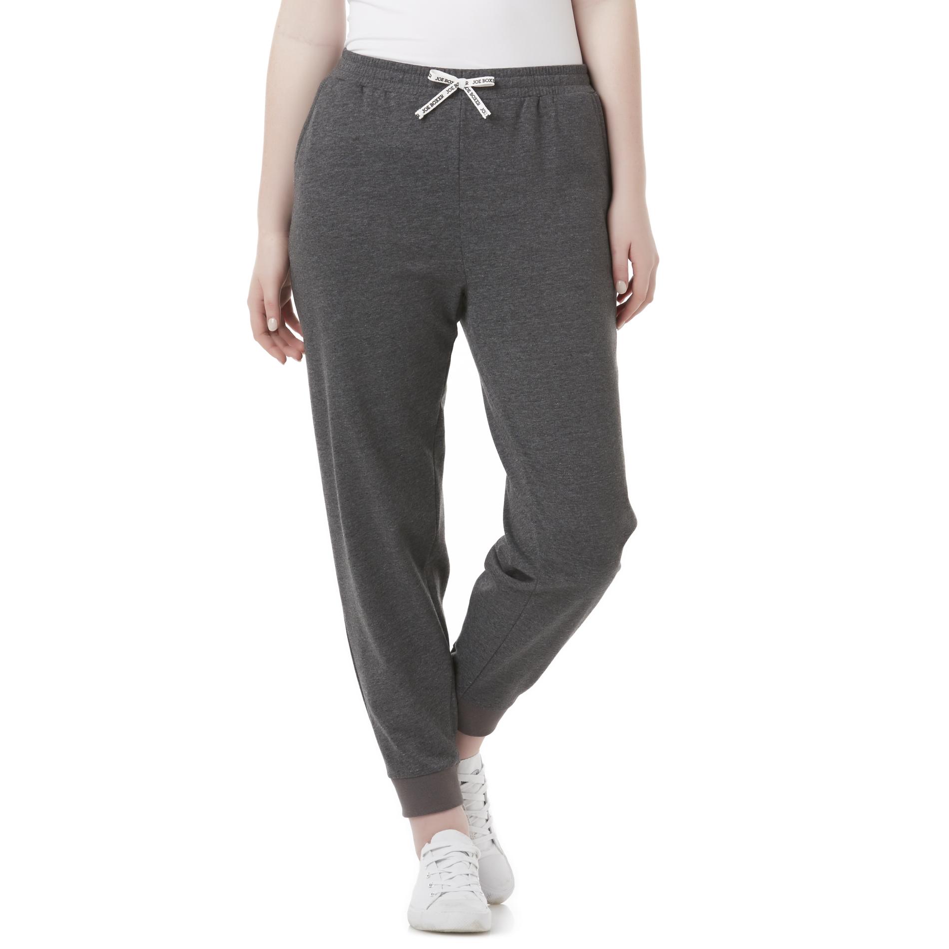 Plus Size Joe Boxer Junior's Plus French Terry Knit Jogger Pants, Size: 3XL, Grey Plus Size Joe Boxer Junior's Plus French Terry Knit Jogger Pants, Size: 3XL, Grey