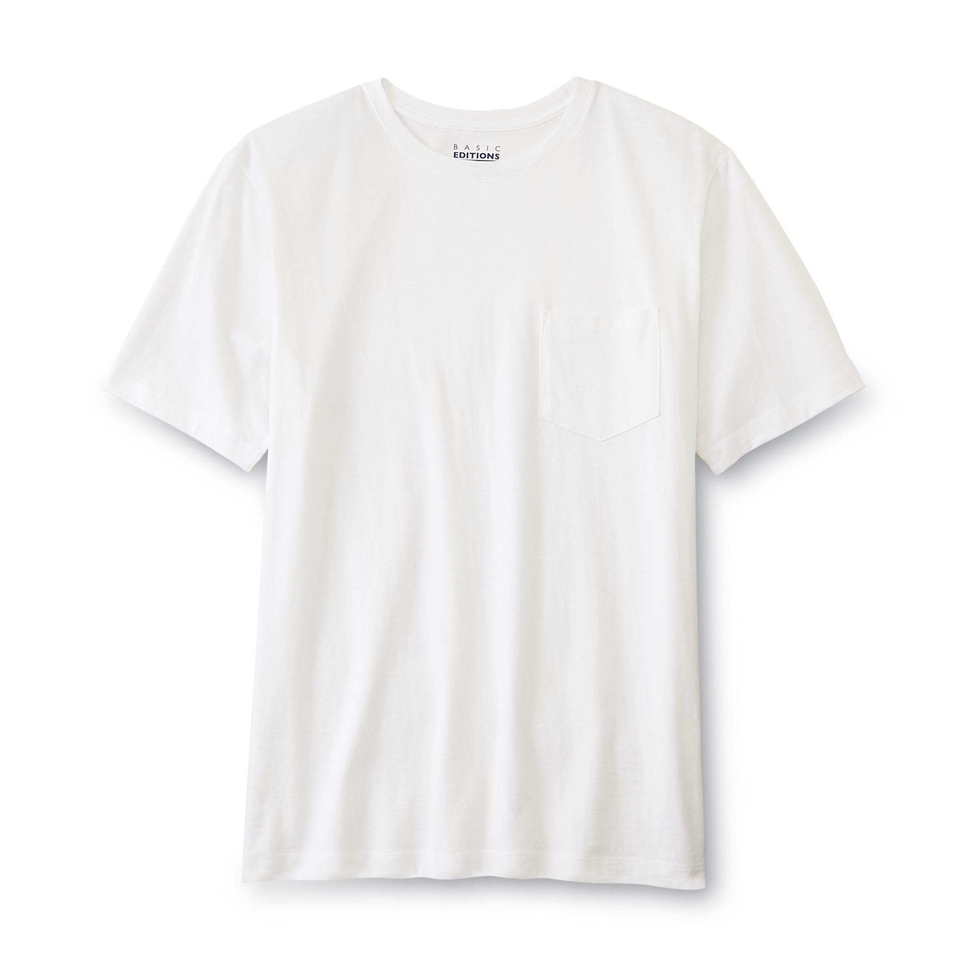 Basic Editions Men's Pocket T-Shirt, Size: Medium, Black Black Basic Editions Men's Pocket T-Shirt, Size: Medium, Black Black