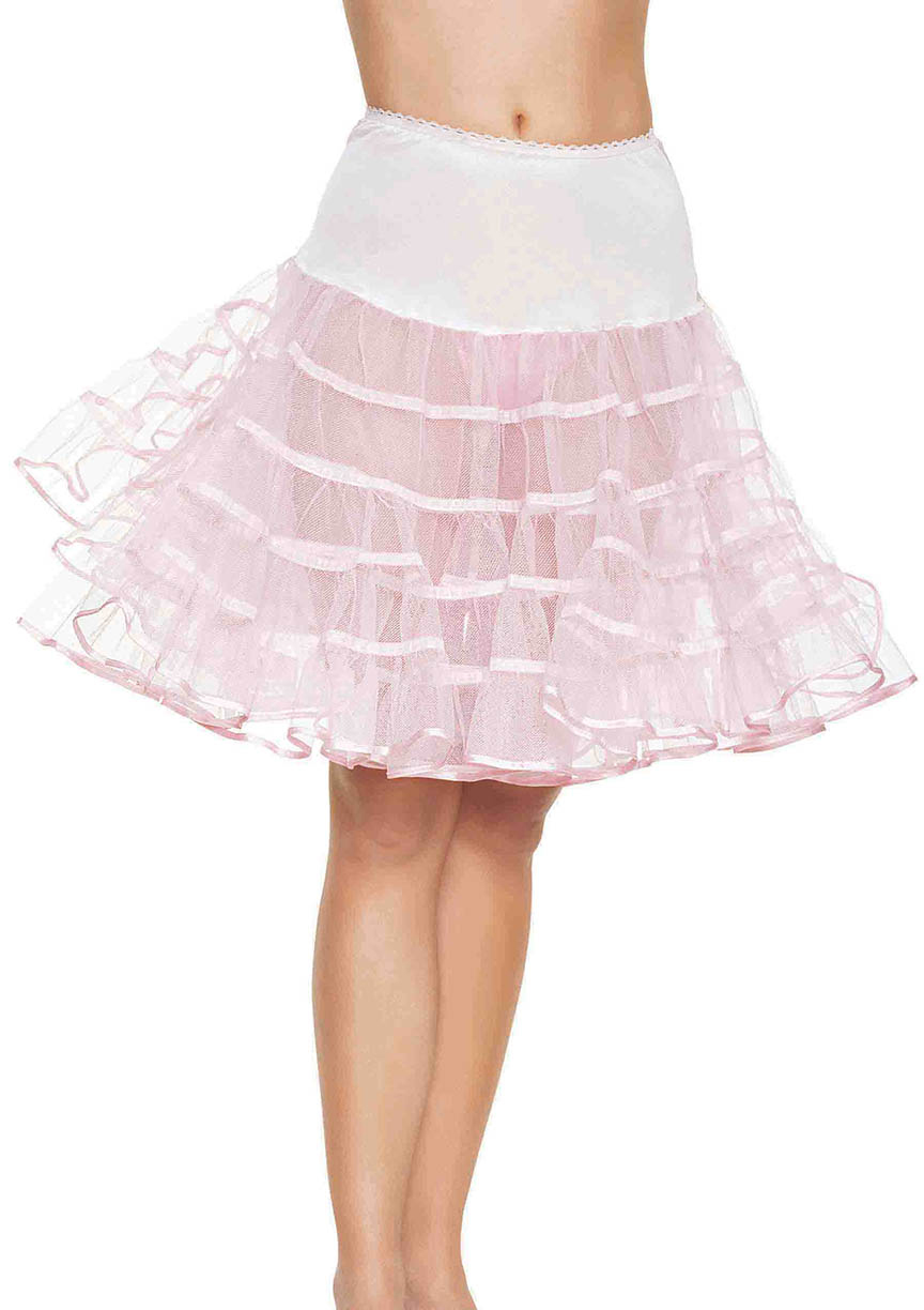 Leg Avenue  Mid Length Petticoat Dress, Pink, One Size
