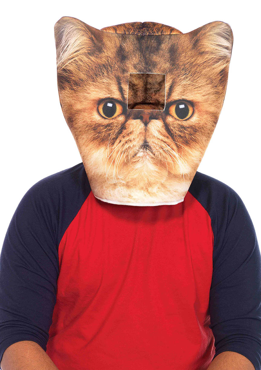Leg Avenue  Foam Angry Cat Mask (Orange;One Size)