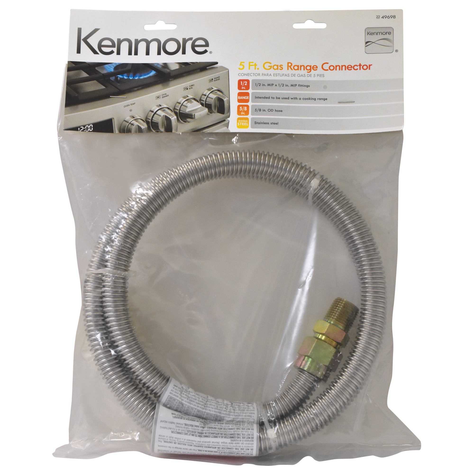 Kenmore 49698 5' Gas Range Connector