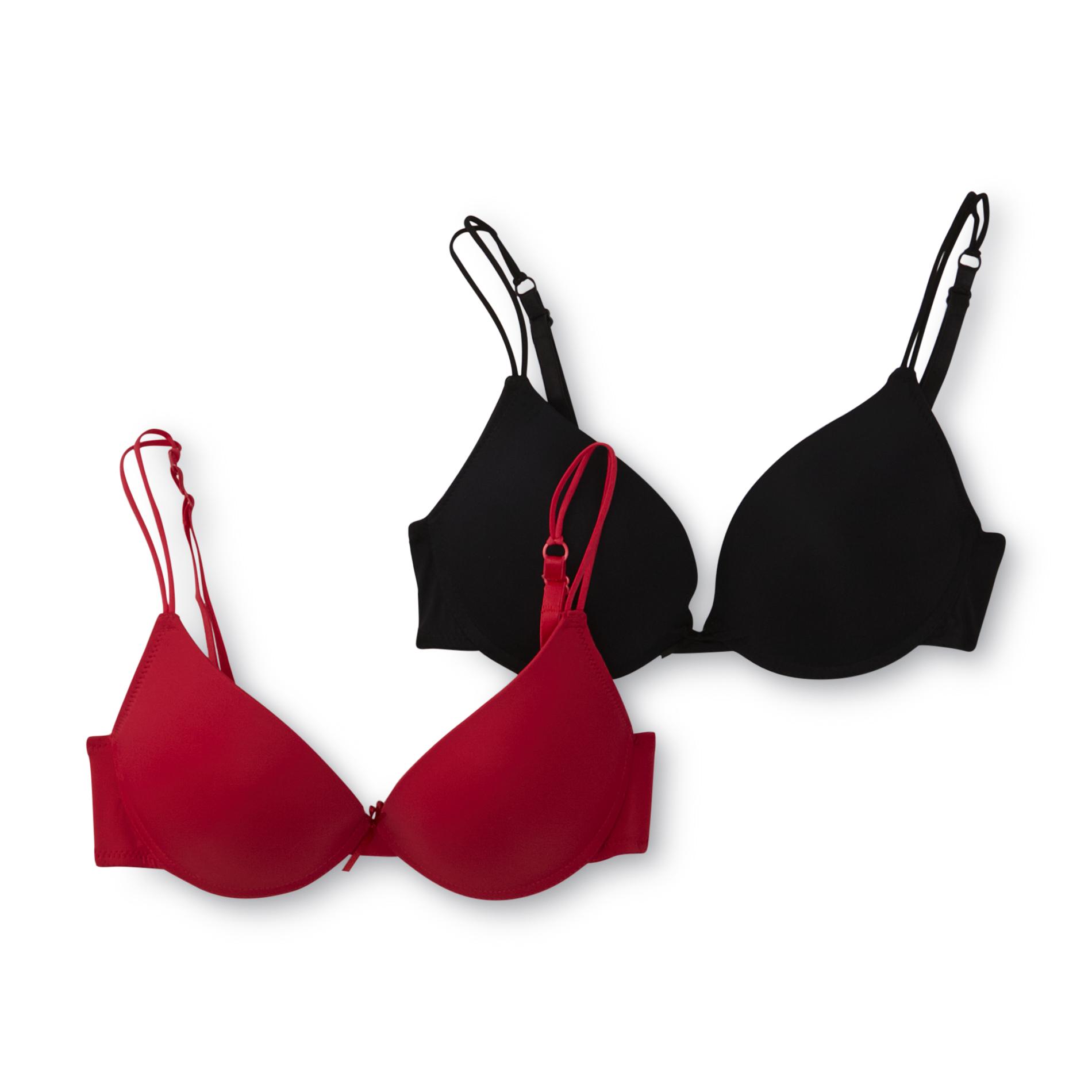 Simply Styled Women's 2-Pack Underwire Push-Up Bras