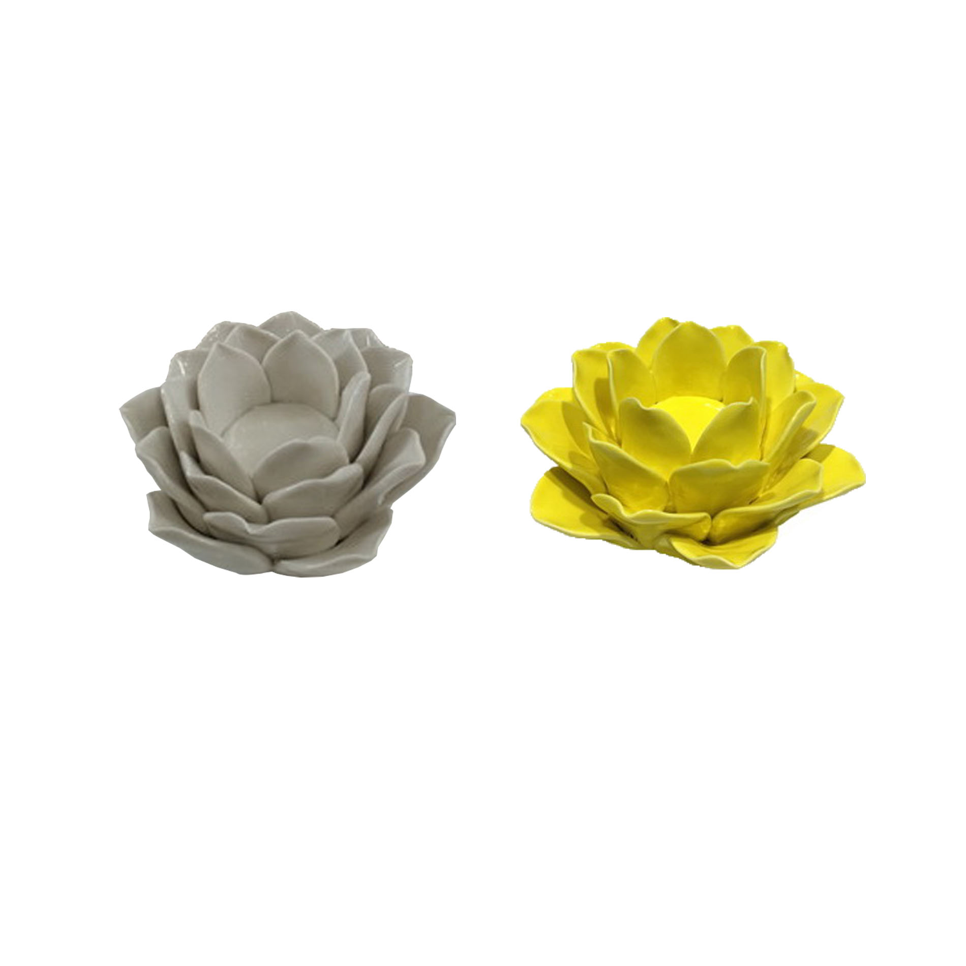 Sutton Rowe Ceramic Lotus - Yellow *Limited Availability