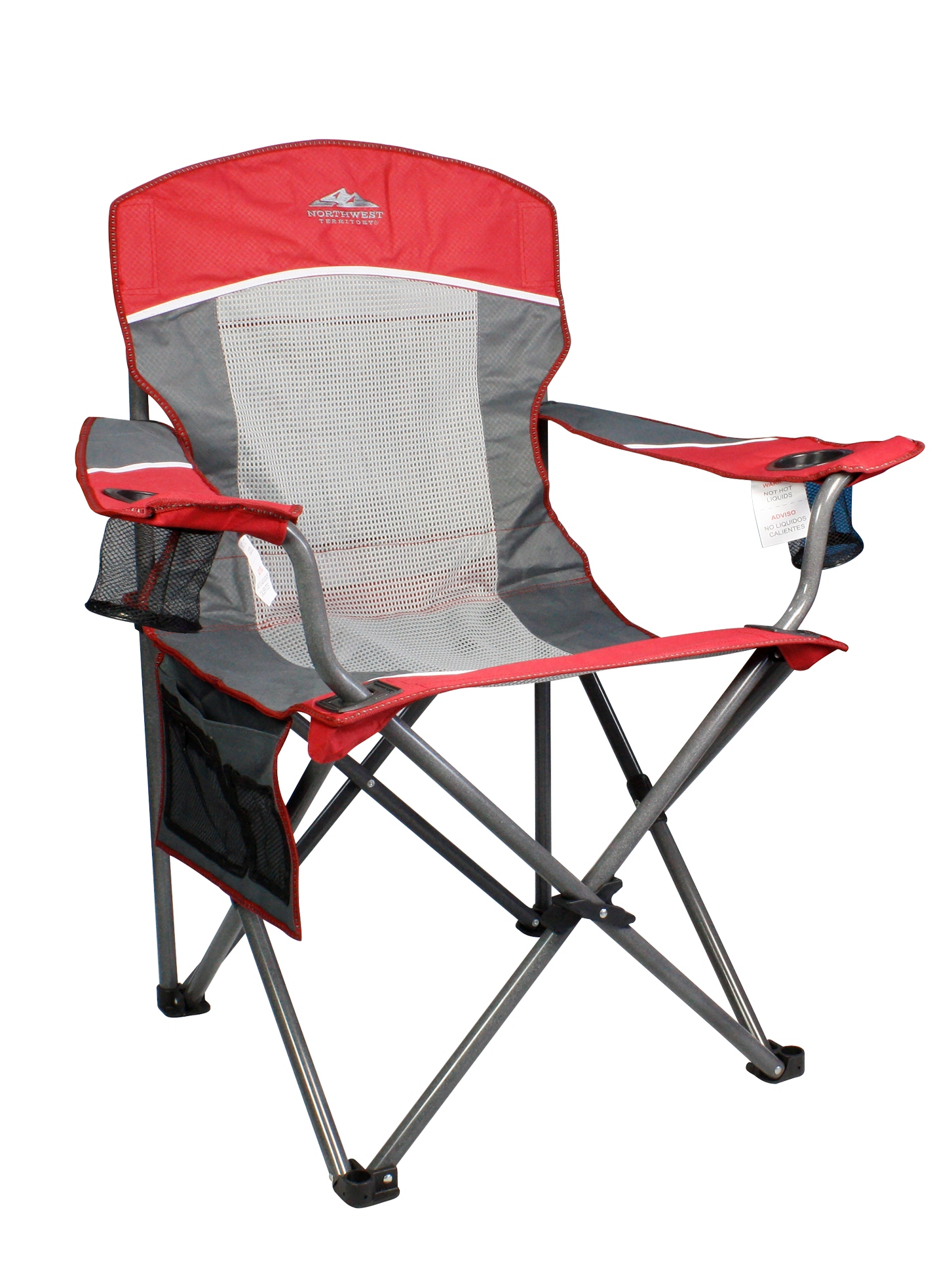 Northwest Territory Big Boy XL Mesh Chair - Red/Gray