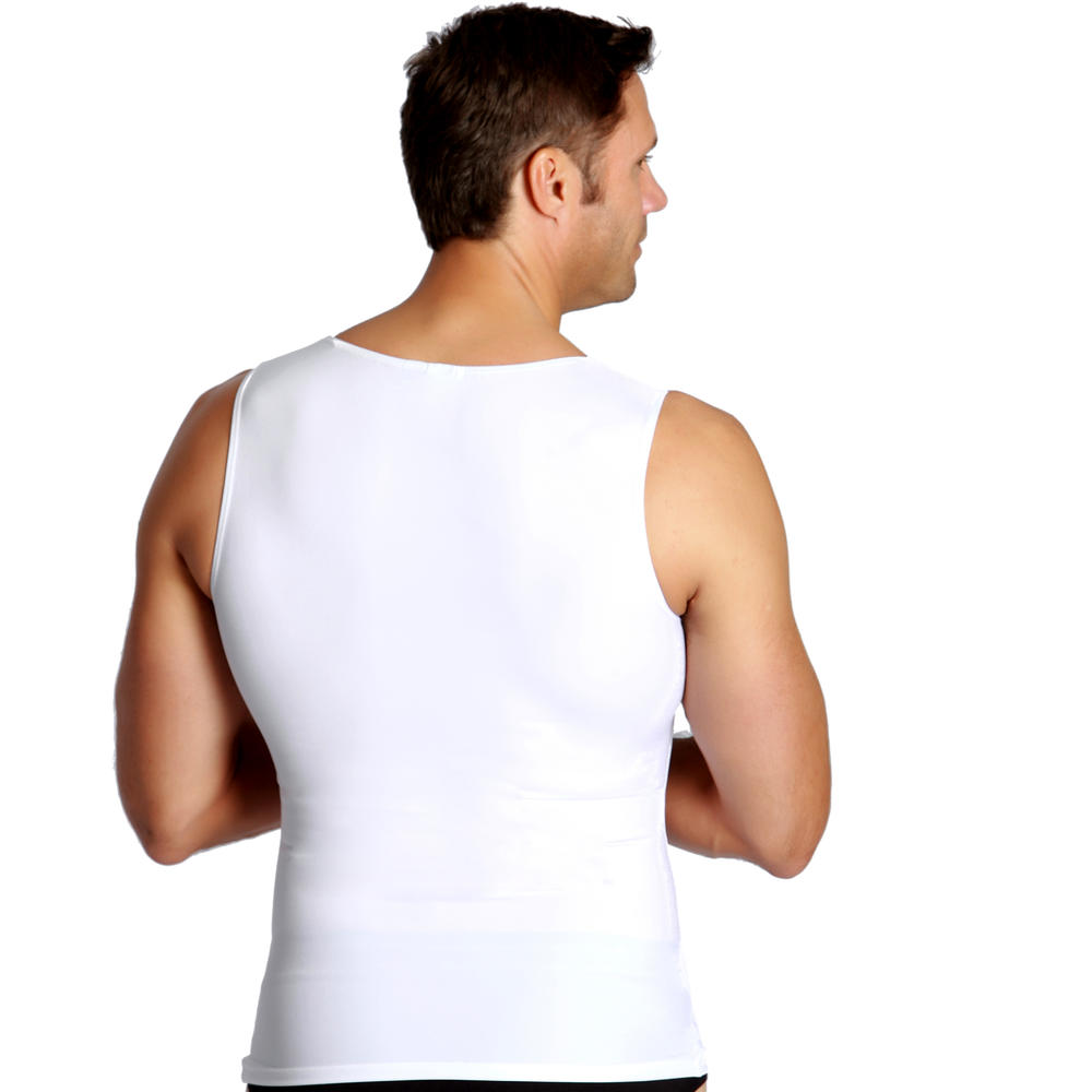 Insta Slim Compression sleeveless muscle tank t-shirt for men, look up to 5&#8221; slimmer instantly!
