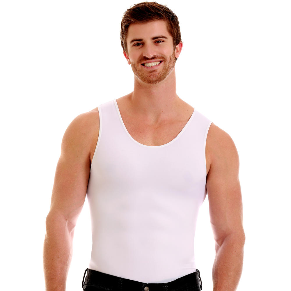 Insta Slim Compression sleeveless muscle tank t-shirt for men, look up to 5" slimmer instantly!