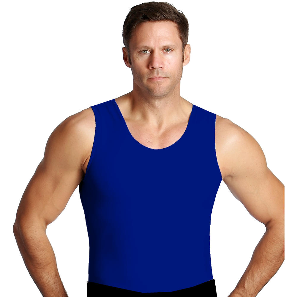 Insta Slim Compression sleeveless muscle tank IS Pro t-shirt for men, look up to 5" slimmer instantly!