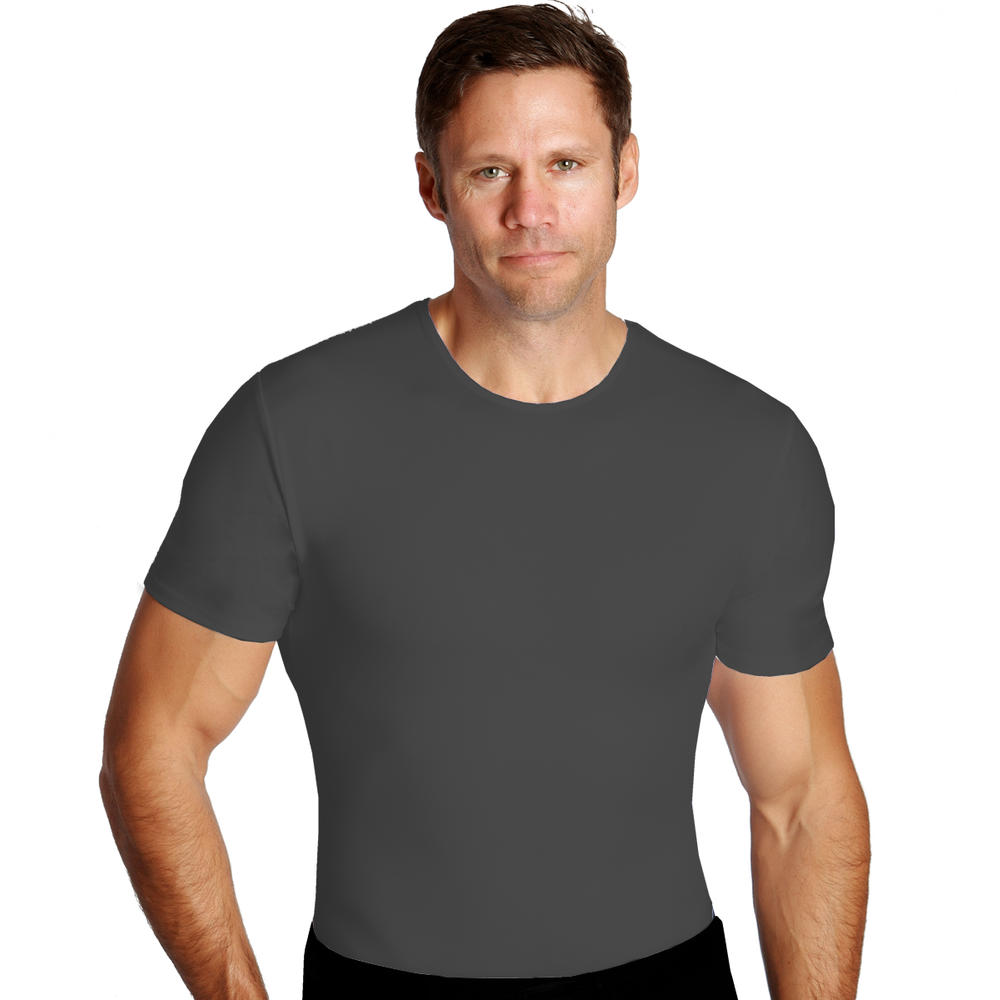 Insta Slim Compression short sleeve crew-neck IS Pro t-shirt for men, look up to 5&#8221; slimmer instantly!