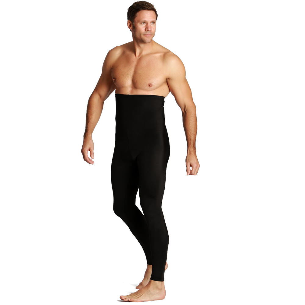Insta Slim Compression hi-waist pants (meggings) for men, look up to 5&#8221; slimmer instantly!