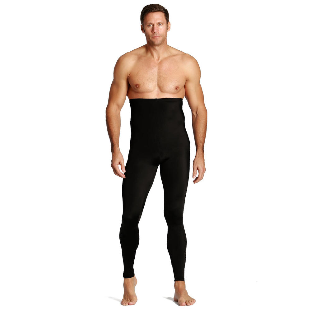 Insta Slim Compression hi-waist pants (meggings) for men, look up to 5" slimmer instantly!