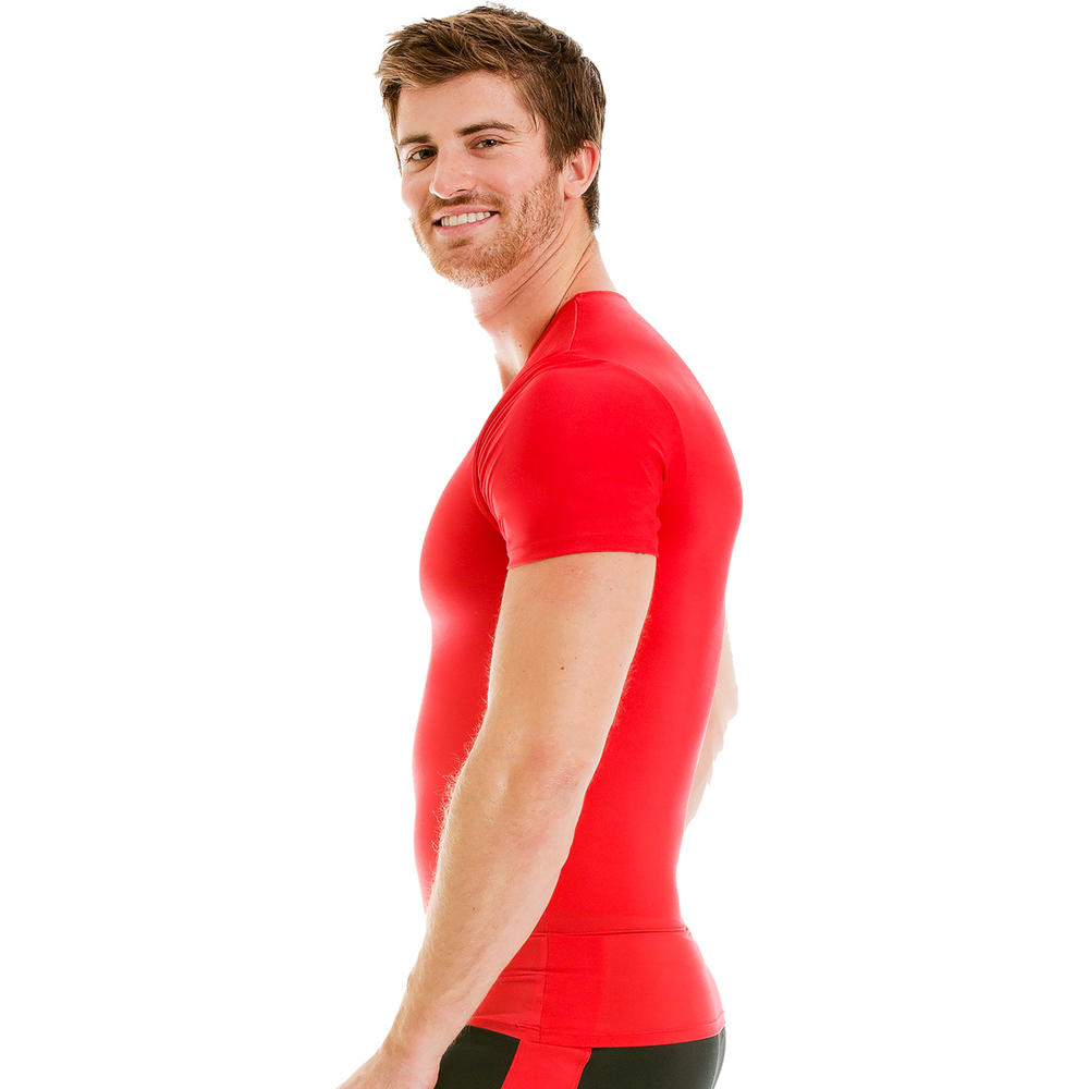 Insta Slim Compression short sleeve crew-neck IS Pro t-shirt for men, look up to 5" slimmer instantly!