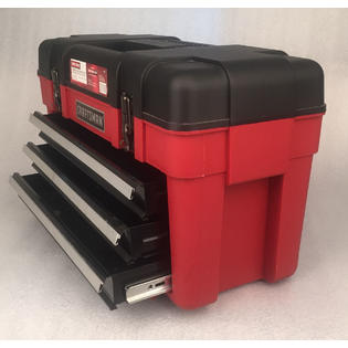 Craftsman 23 3 Drawer Portable Tool Chest Red Black