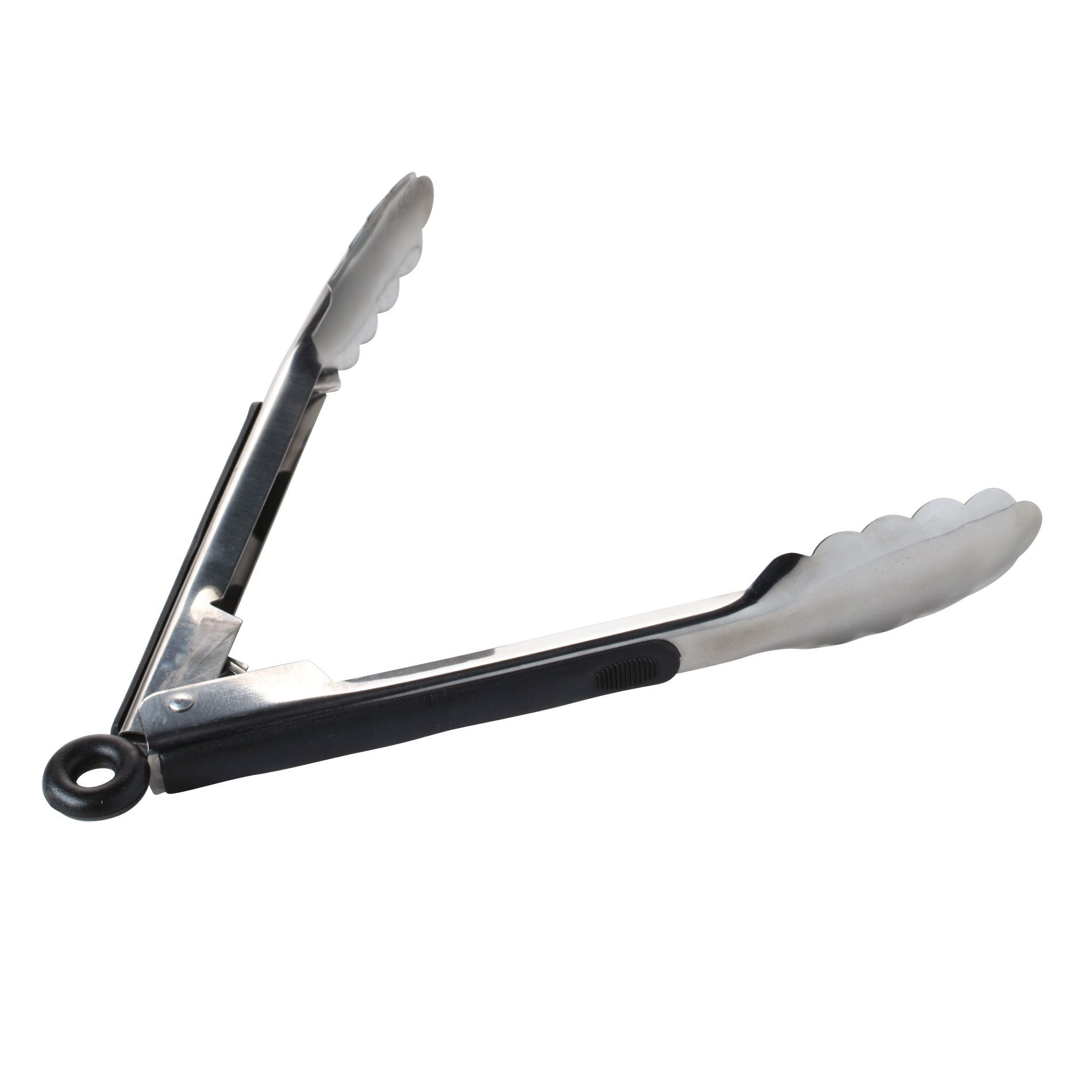 Essential Home Stainless Steel Tongs, Black-11655SS.SEA Essential Home Stainless Steel Tongs, Black-11655SS.SEA