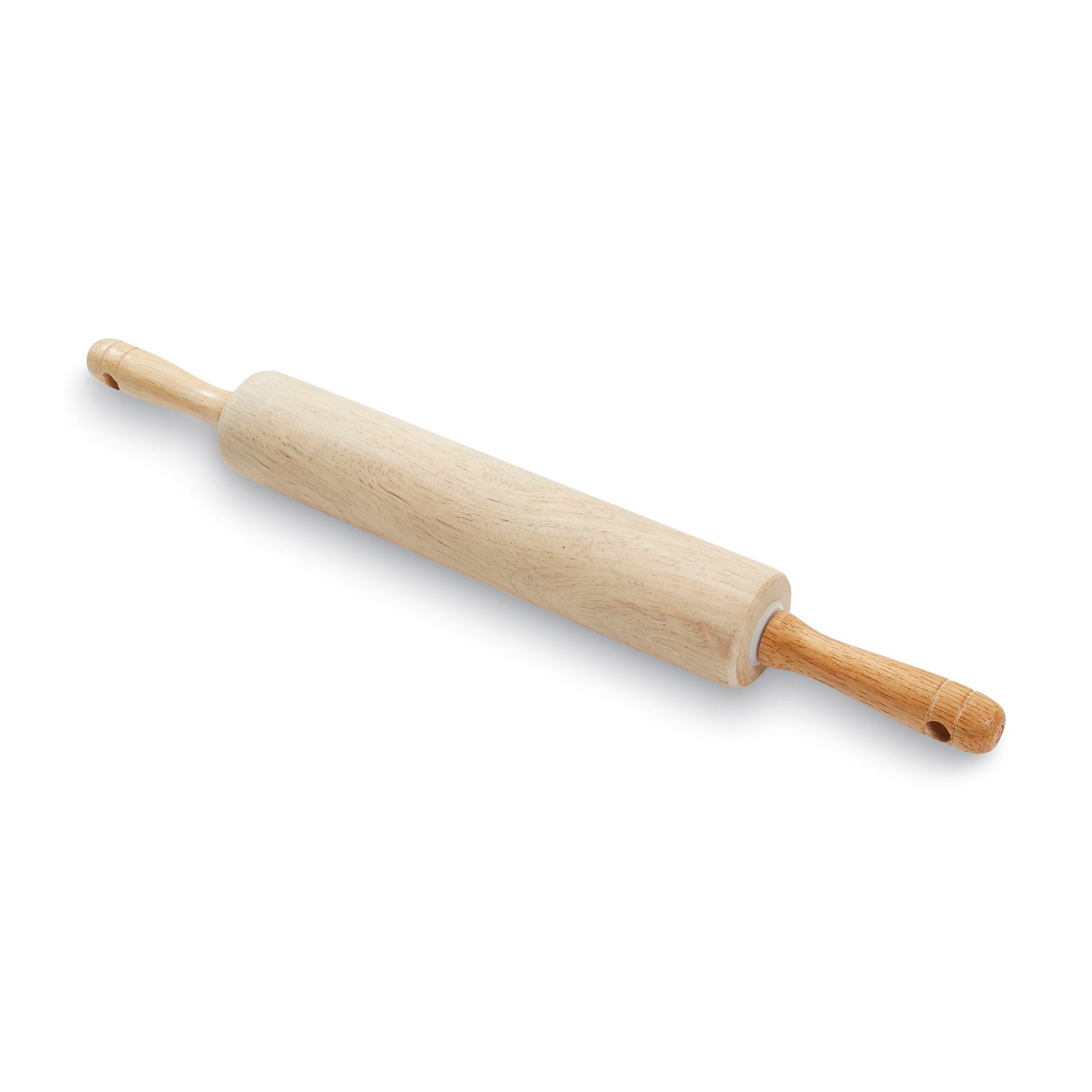 Essential Home Wooden Rolling Pin, Beige & Tan-31550.SEA Essential Home Wooden Rolling Pin, Beige & Tan-31550.SEA