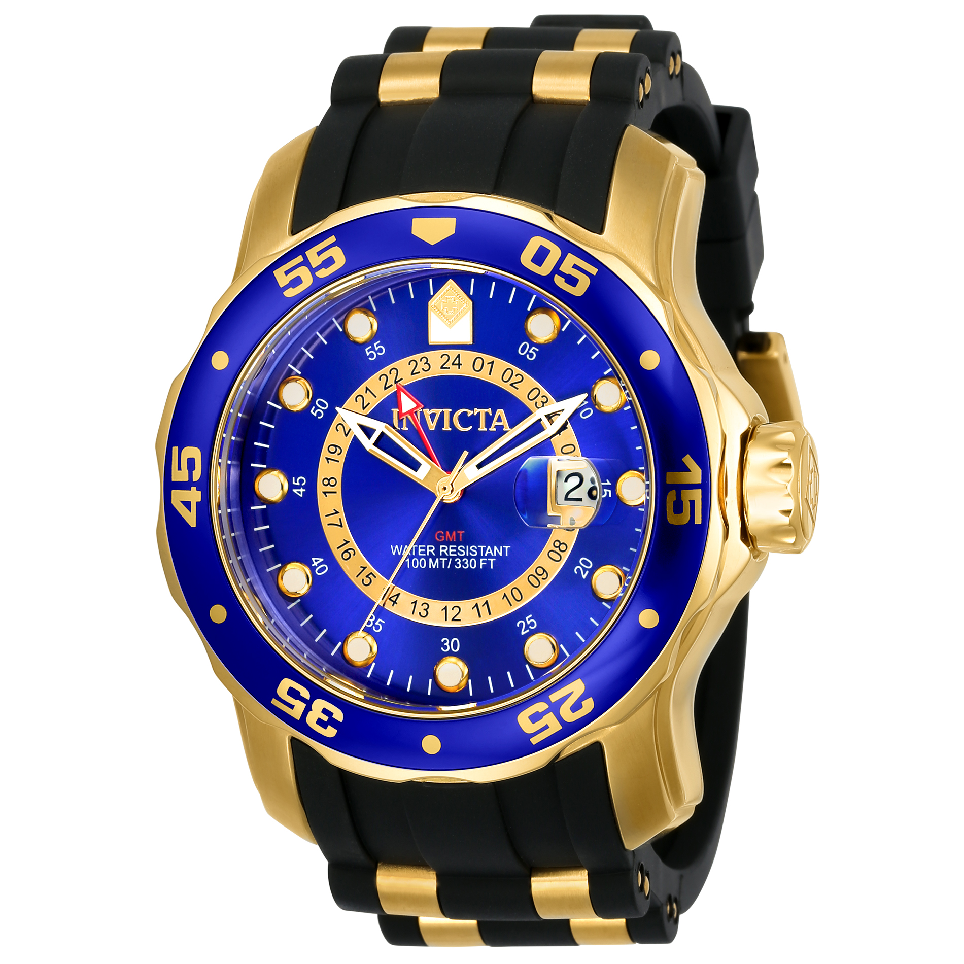 Pro Diver Men's 48.8MM Stainless Steel Silicone Strap Watch