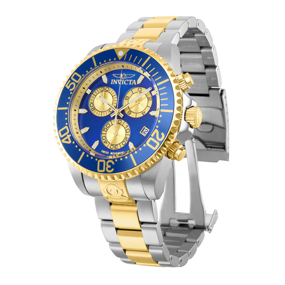 Invicta Pro Diver Men's 47mm Stainless Steel Two Tone Blue Dial Watch