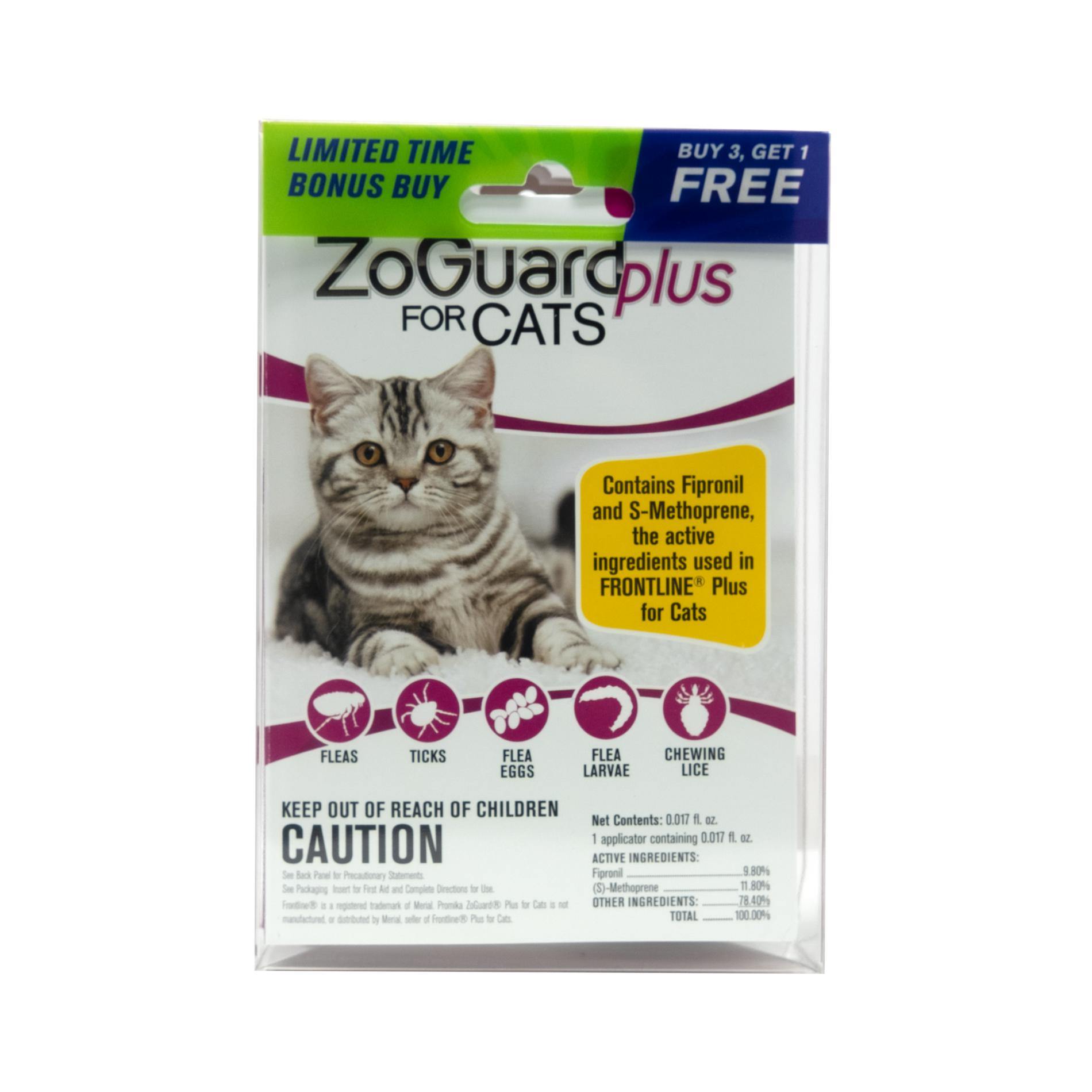 Promika, LLC PROMIKA LLC Zoguard Plus for Cats, 0.017Fl.Oz., Size: 2.4 OZ Promika, LLC PROMIKA LLC Zoguard Plus for Cats, 0.017Fl.Oz., Size: 2.4 OZ