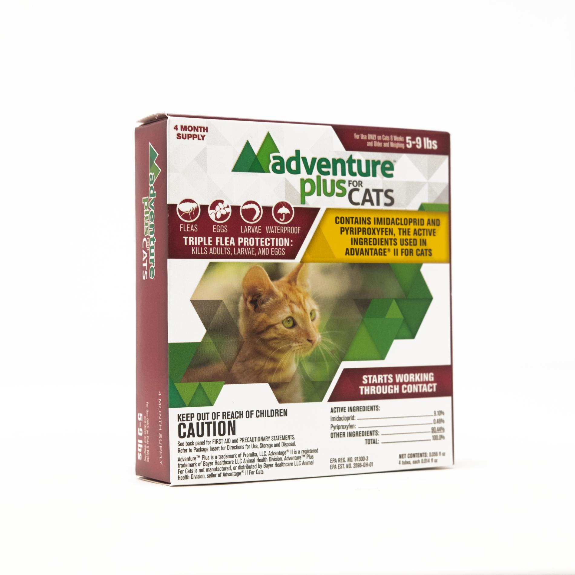 Flea and Tick Prevention for Cats Between 5-9lb