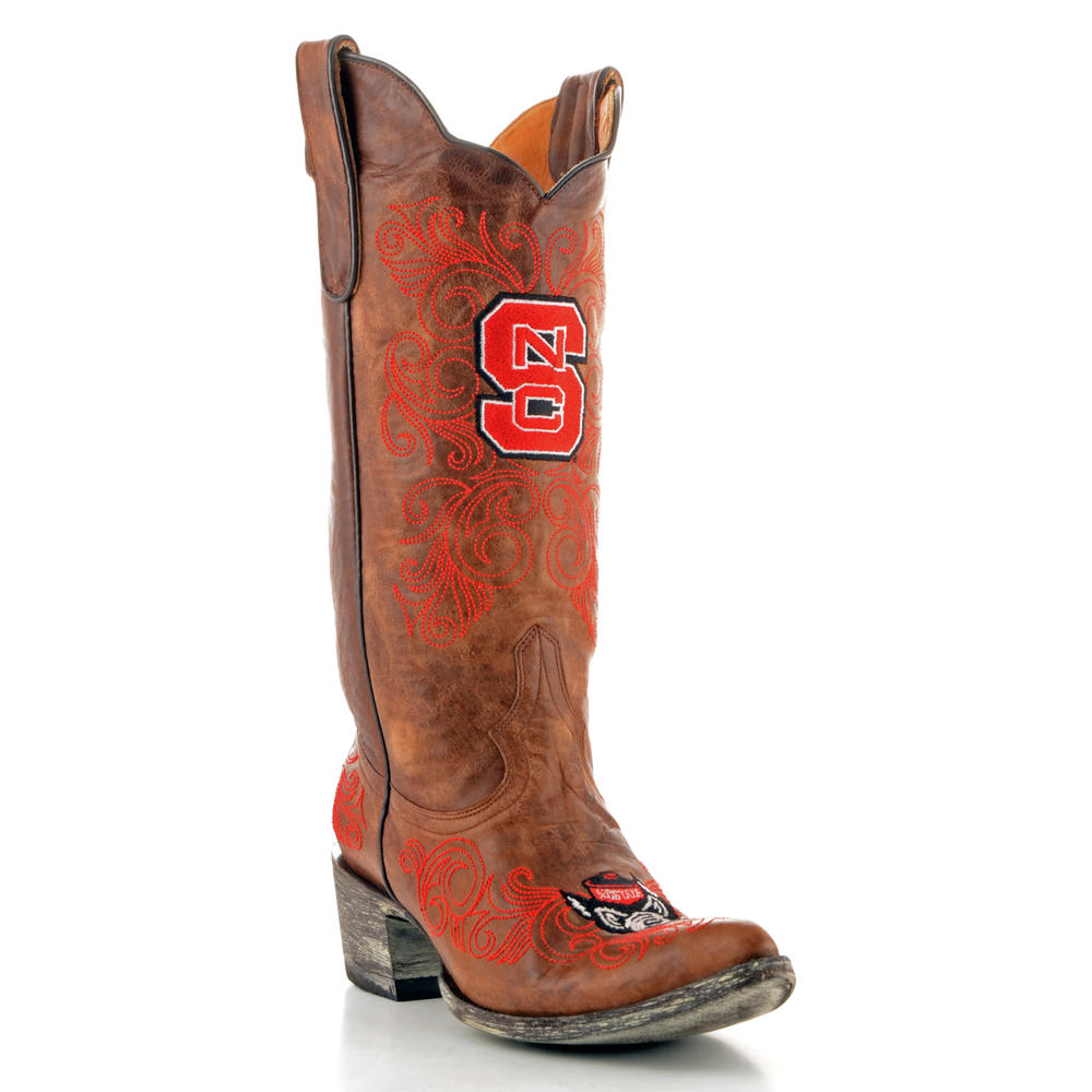 Gameday Boots Women's North Carolina State Leather Cowboy Boots