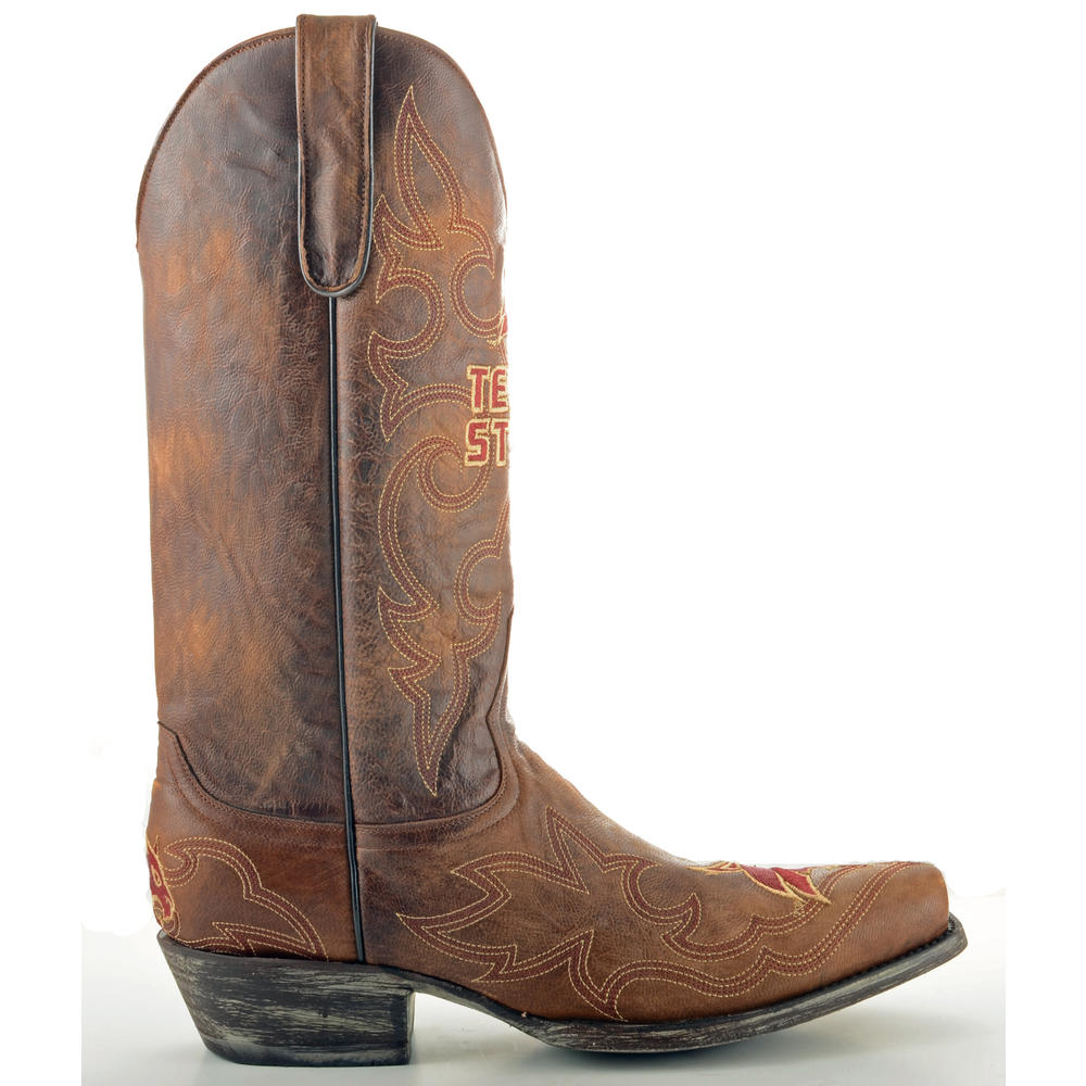 Gameday Boots Men's Texas State Leather Boots - Wide Width