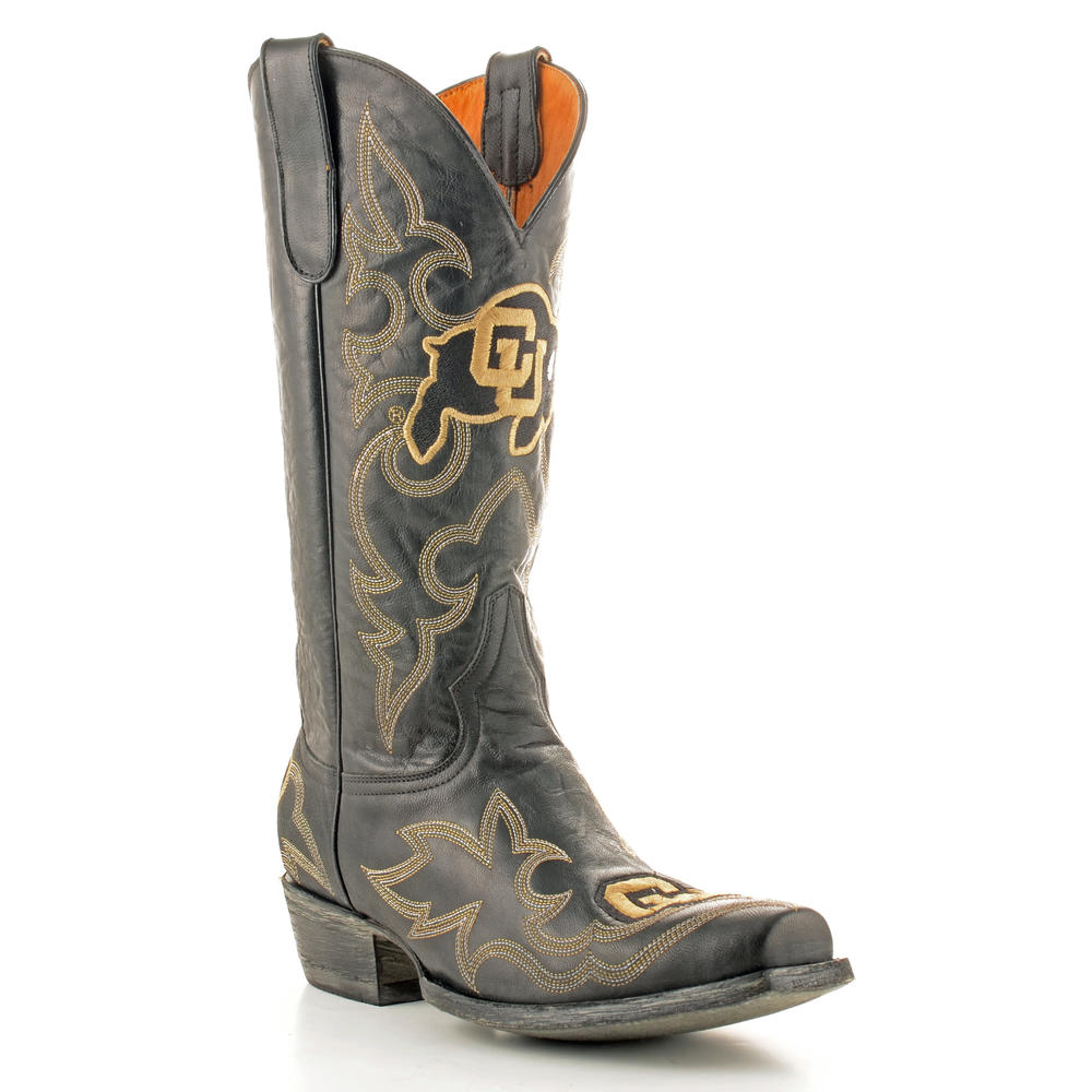 Gameday Boots Men's University of Colorado Leather Boots - Wide Width