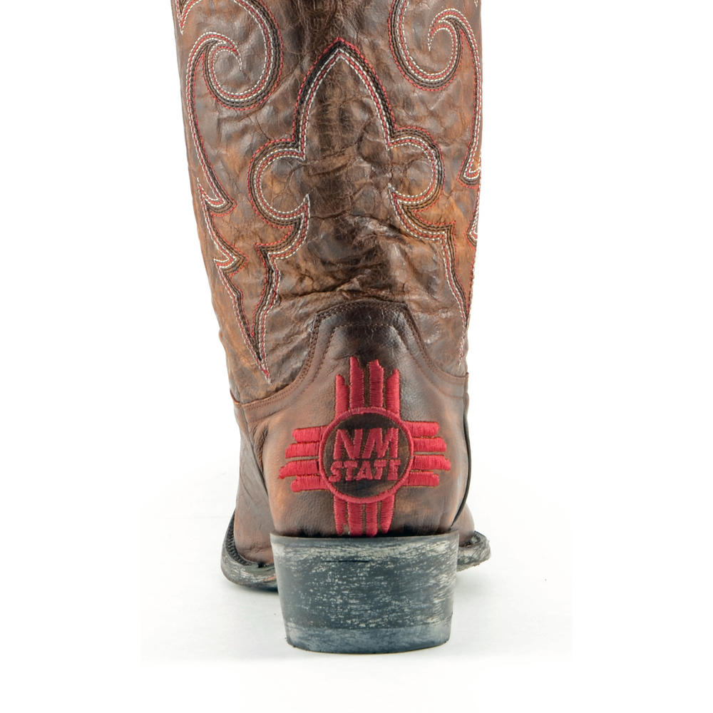 Gameday Boots Men's New Mexico State Leather Boots - Wide Width