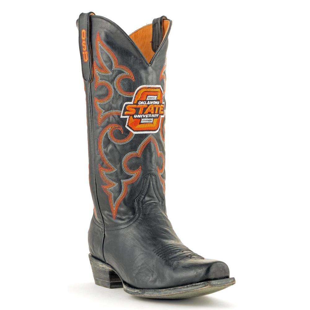 Gameday Boots Men's Oklahoma State Leather Boots - Wide Width