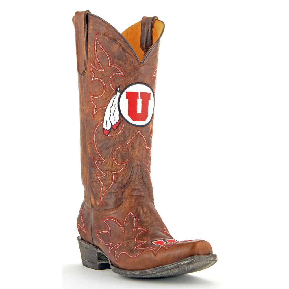 Gameday Boots Men's University of Utah Leather Boots - Wide Width
