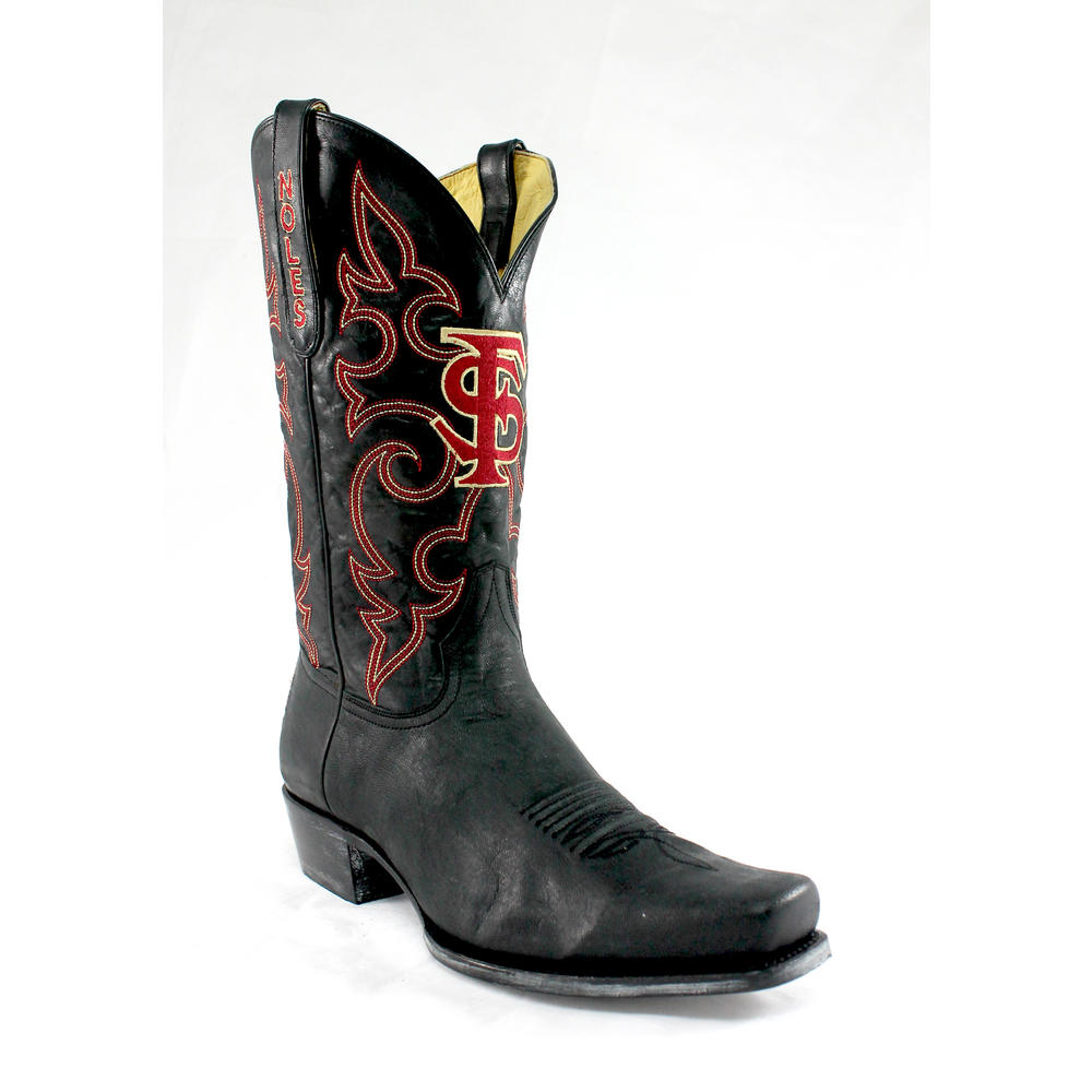Gameday Boots Men's Florida State Leather Boots - Wide Width
