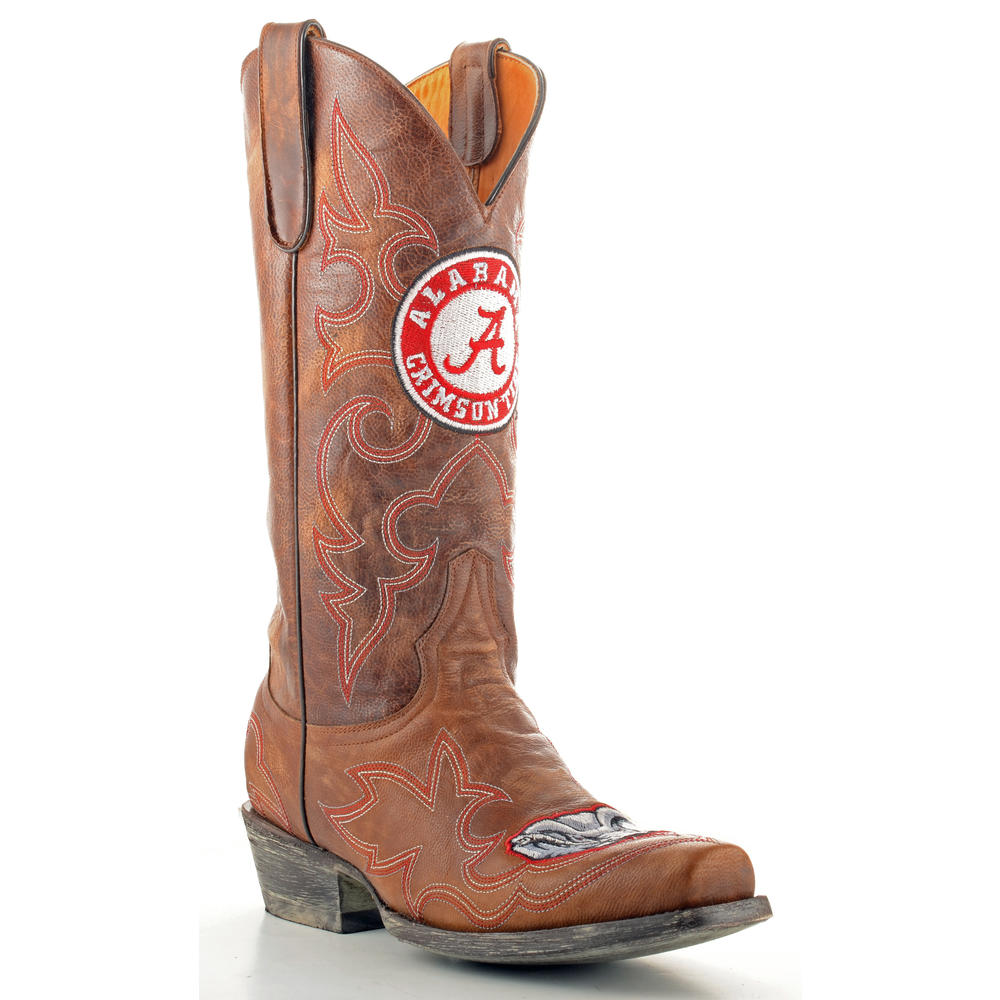 Gameday Boots Men's University of Alabama Leather Boots - Wide Width