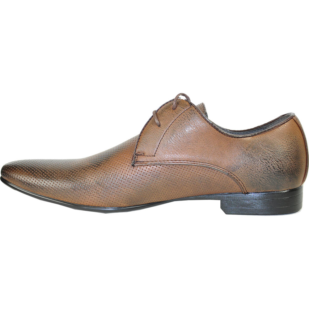 BRAVO Men's Dress Shoe KLEIN-1 Oxford - Brown