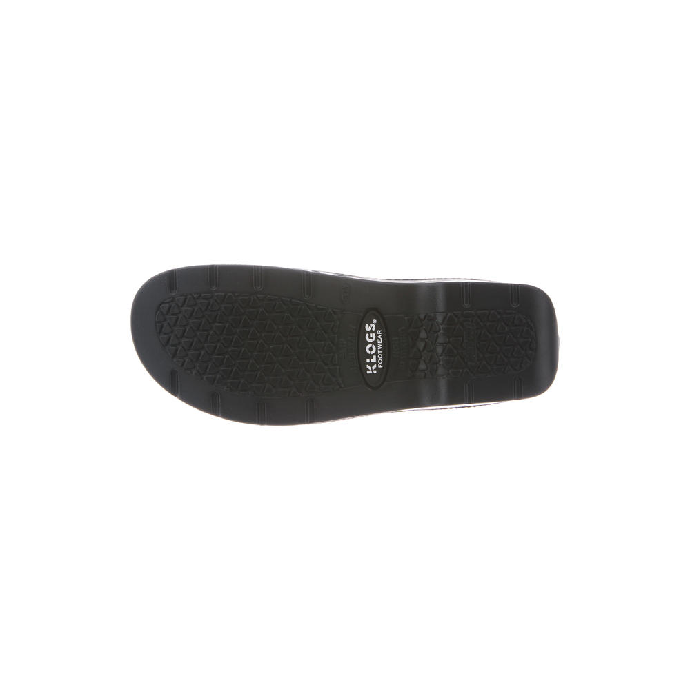 Klogs Footwear Unisex Abilene Black Polyurethane Open-Back Slip-Resistant Shoes