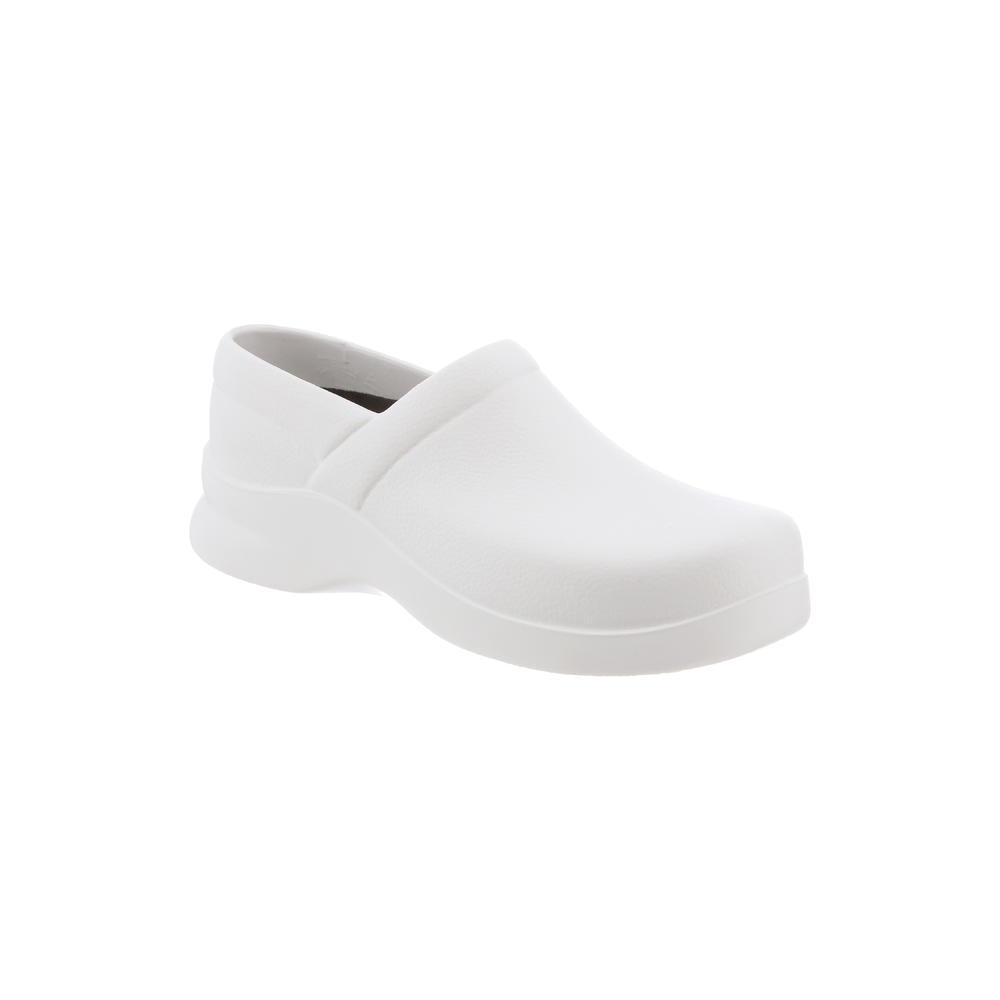 Klogs Footwear Women's Boca White Polyurethane Closed-Back Slip-Resistant Shoes